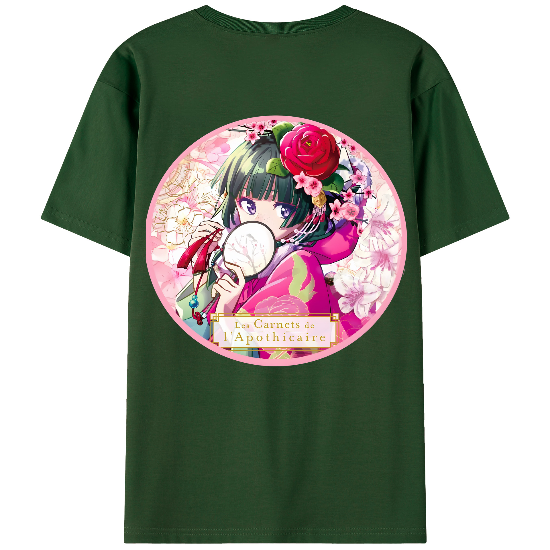 （画像用） 薬屋のひとりごと The Apothecary Diaries 綿100％半袖Tシャツ（背面プリント）